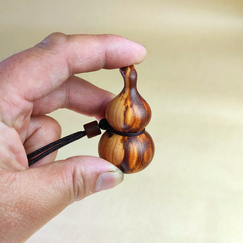 天然雷击桃木小葫芦寓意福禄吉祥