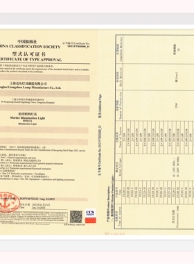 船用荧光舱顶灯ZYC33-2/2E/2EF防水双管带应急网罩上海CCS证