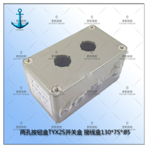 上海天逸ABS两孔按钮盒TYX2开关盒 接线盒130*75*85两位控制盒