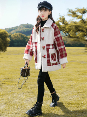 英国nextmusic秋冬女童毛呢大衣