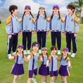 校服小学生套装 班服三件套纯棉一年级儿童学院风幼儿园园服 春秋装