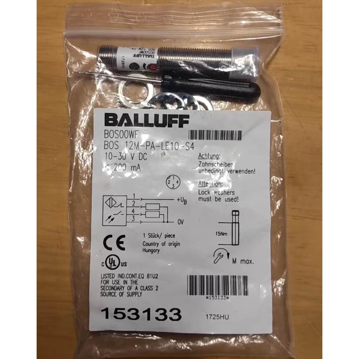 询价BOS 12M-PA-LE10-S4巴鲁夫BOS00WF其他型号问客服！议价