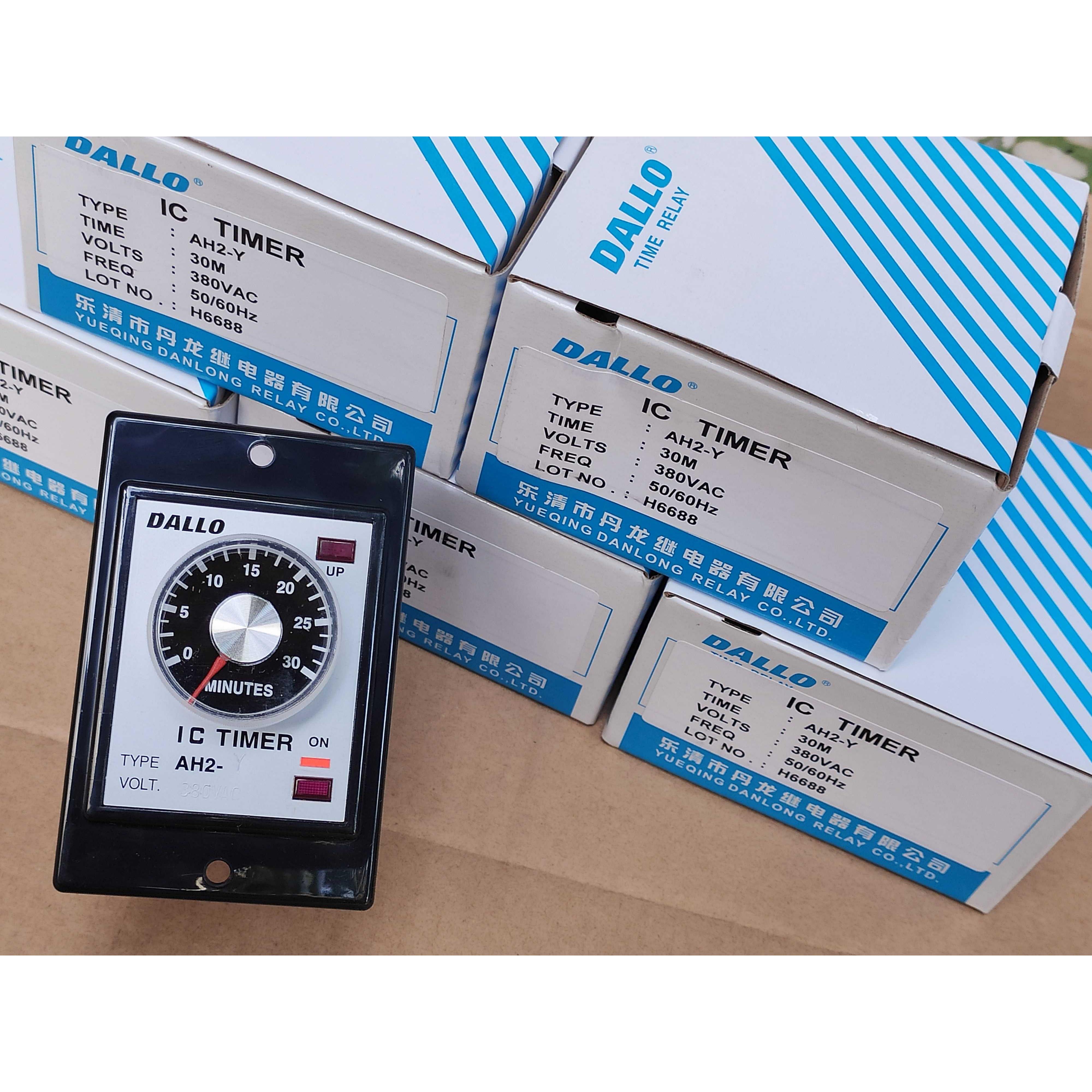 询价原装DALLO丹龙AH2-Y时间继电器 园8脚时间制控制器AC220V DC2