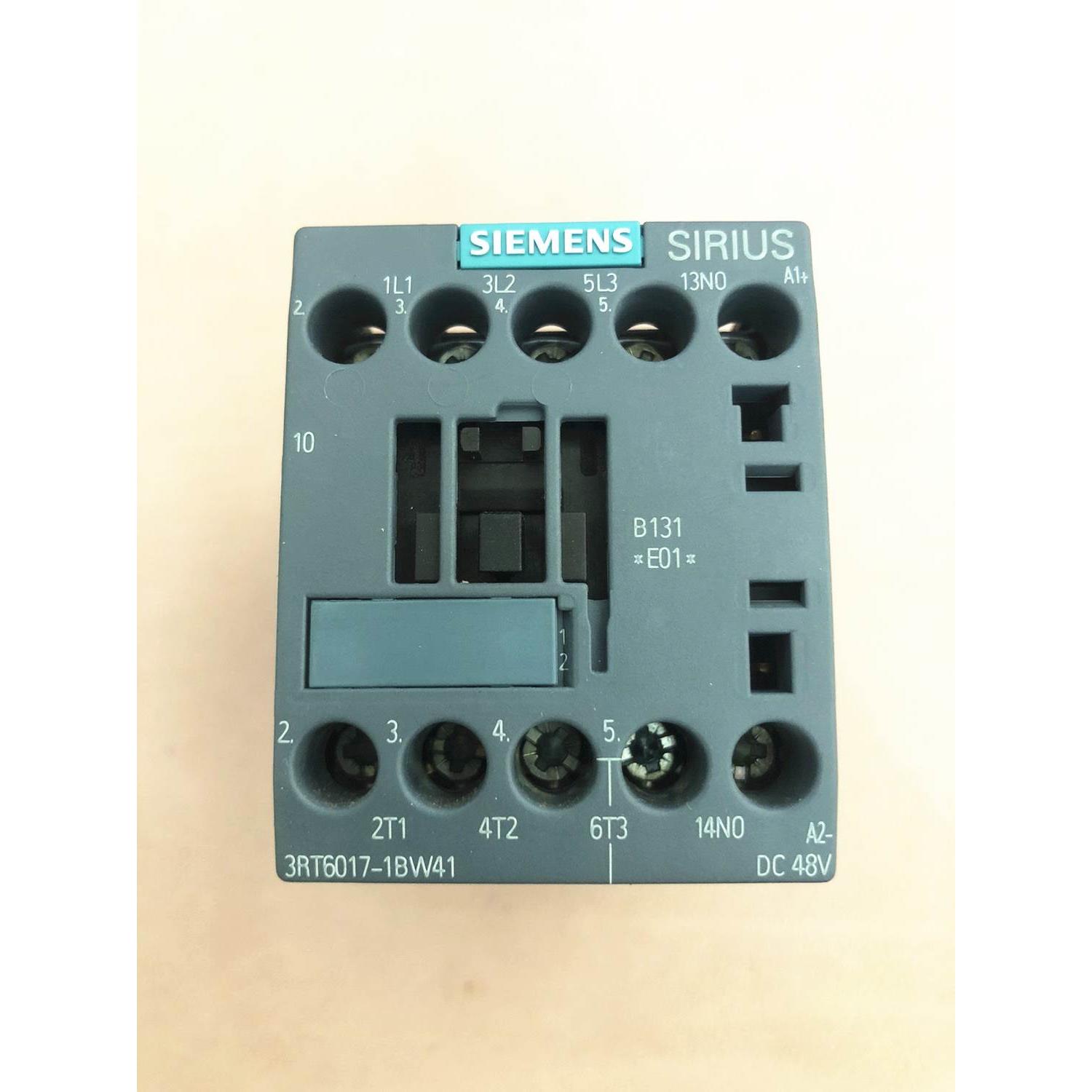 询价原装进口 西门子直流接触器 3RT6017-1BW41 DC48V 现货 包邮