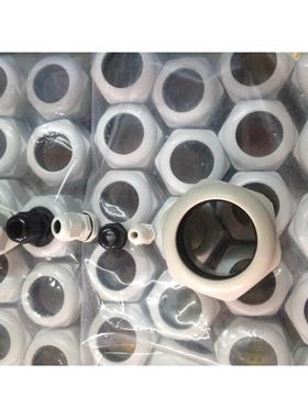 询价PG19电缆锁头尼龙电缆接头外螺纹防水螺旋固定头黑色白色100