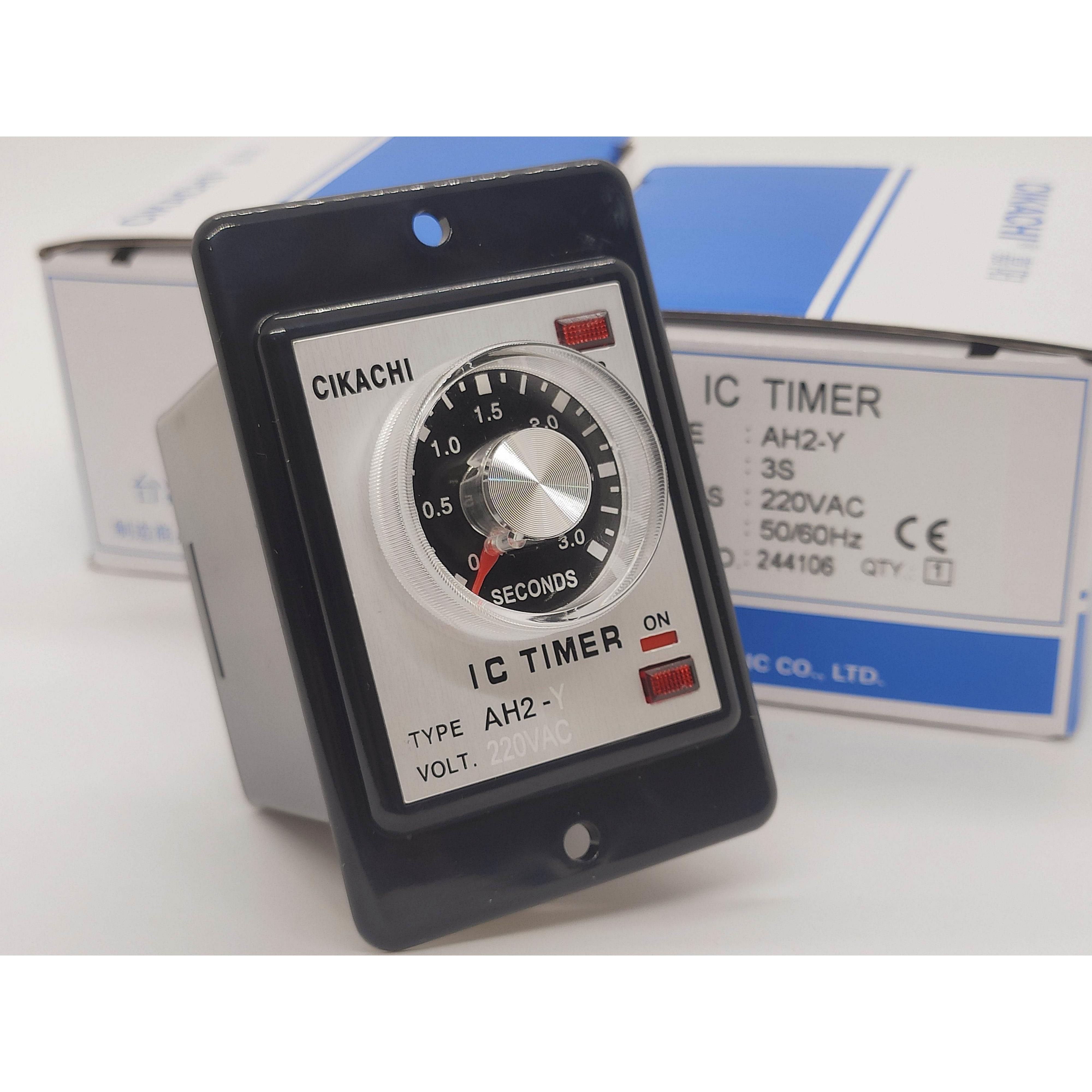 询价原装CIKACHI台湾嘉阳AH2-Y时间继电器 园8脚继电器AC220V DC2