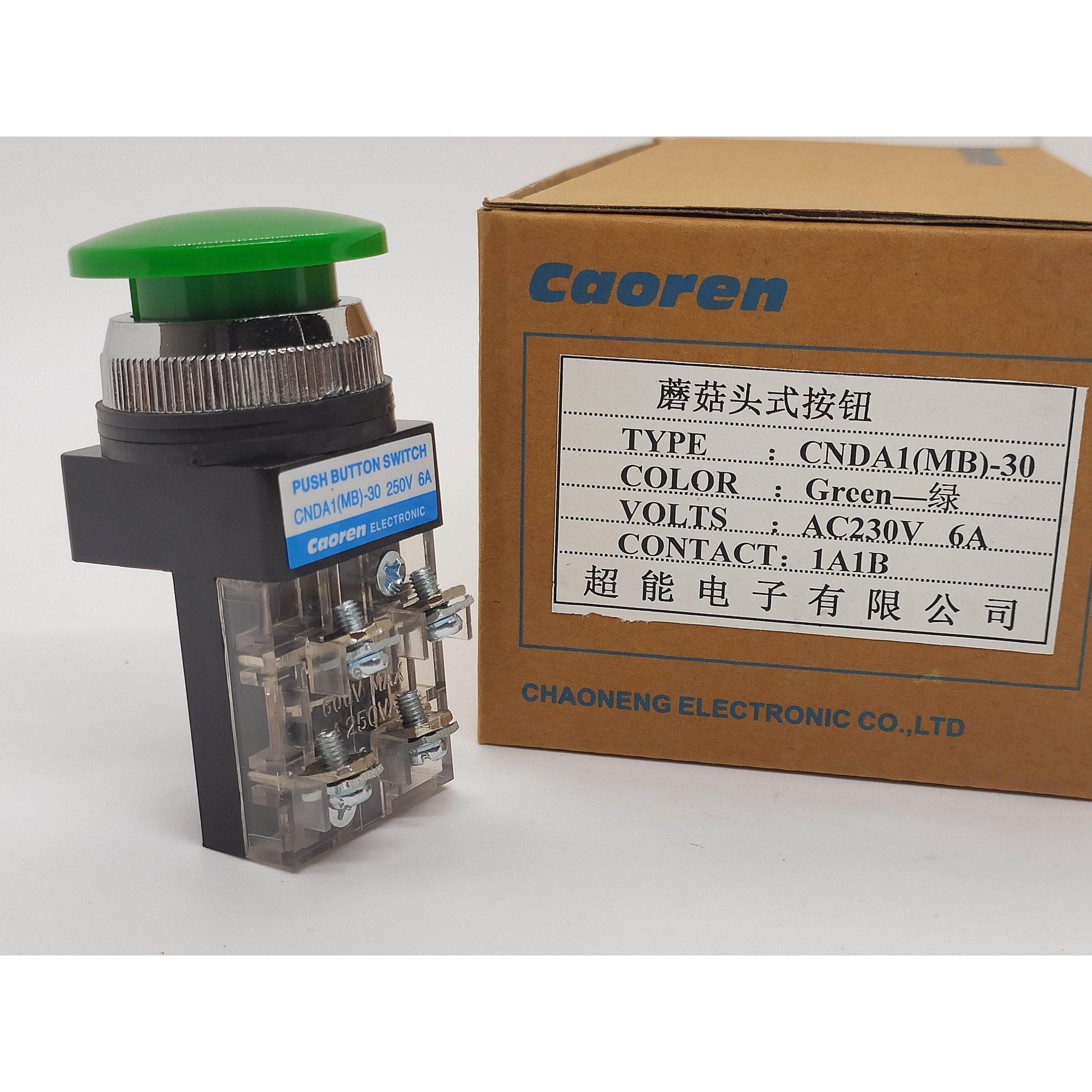 询价原装Caoren超能CNDA1(MB)-30 -25自复蘑菇头按钮开关 代替TMB