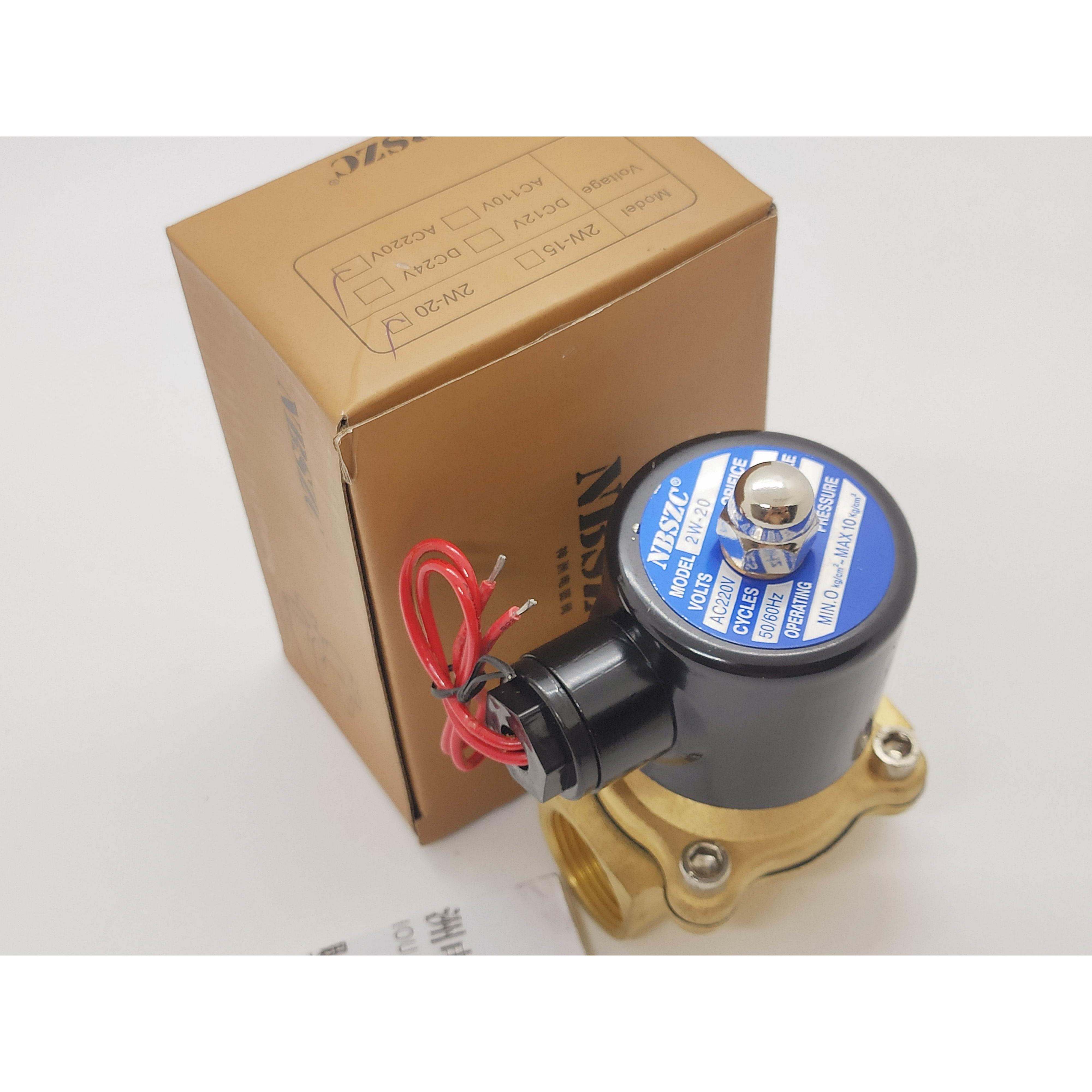 询价正品神州NBSZC电磁阀2W-20常闭电磁气阀2W200-20水阀二位二通