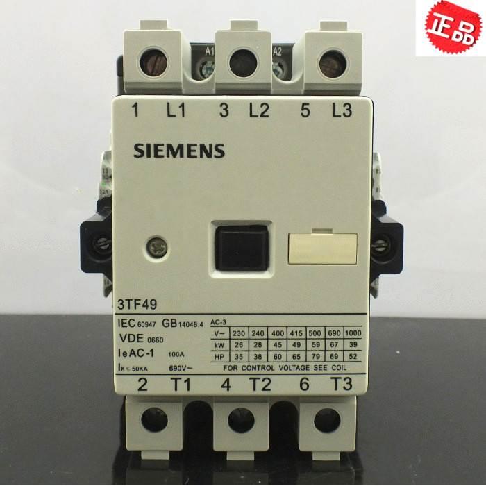 询价原装西门子接触器IEC60947 3TF49 22-0XM0 F0 100A 110V/220V