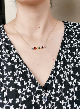 Purification Garcia个性时尚镶嵌钻吊坠饰品厚金电镀加保护