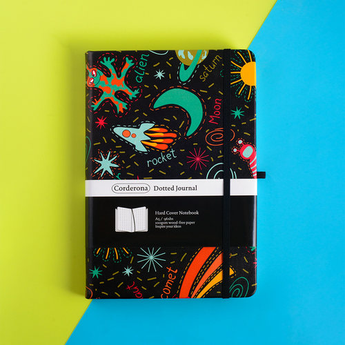 卡通太空点阵子弹笔记本