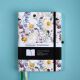 B6点阵子弹笔记本花卉160g超厚绑带印花收纳袋小清新硬面手账本