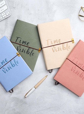 A5绑带创意点阵手帐本软面记事本皮面日记礼品文艺新品子弹笔记本