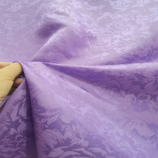 服装里料手工交织面料玫瑰桑波缎中国风旗袍唐装裙裤布料玫红紫色