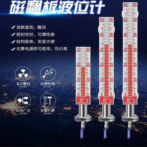 磁翻板液位计远传变送器磁性翻板PP衬四氟PVC高压高温防腐防爆 - 封面