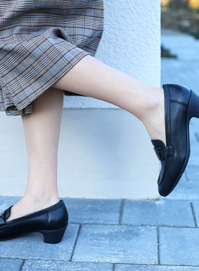 舒适绝绝子 德国宽楦女鞋KUFENBERG 6715 跟底一体软底中跟女鞋