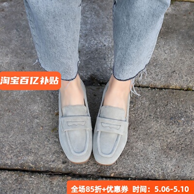 GABOR低跟乐福鞋很软宽楦