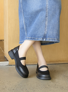 穿上不想脱下来 宽楦超轻弹力缓震增高 KUFENBERG5213 玛丽珍女鞋