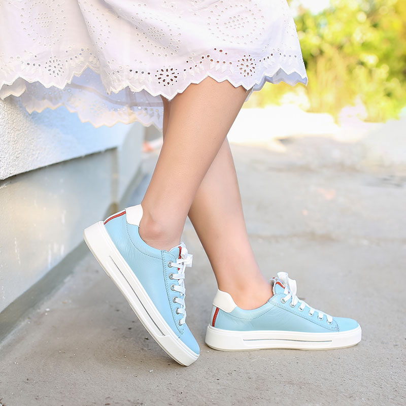 ara软底休闲鞋圆头宽楦竹棉气垫