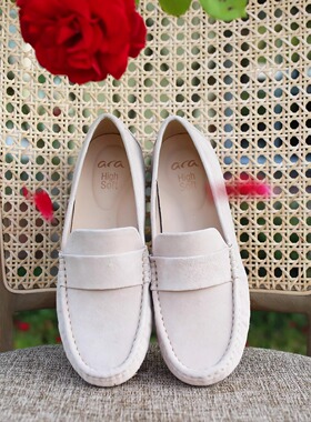 舒适 宽楦  里外全皮 德国ARA 12-20102 轻便低跟乐福鞋