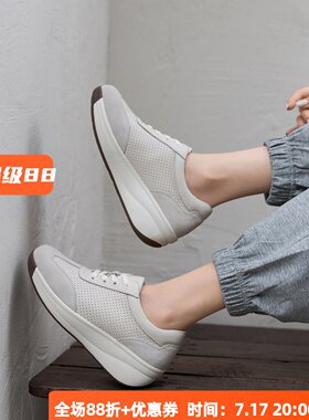 真皮透气女鞋宽楦舒适妈妈鞋