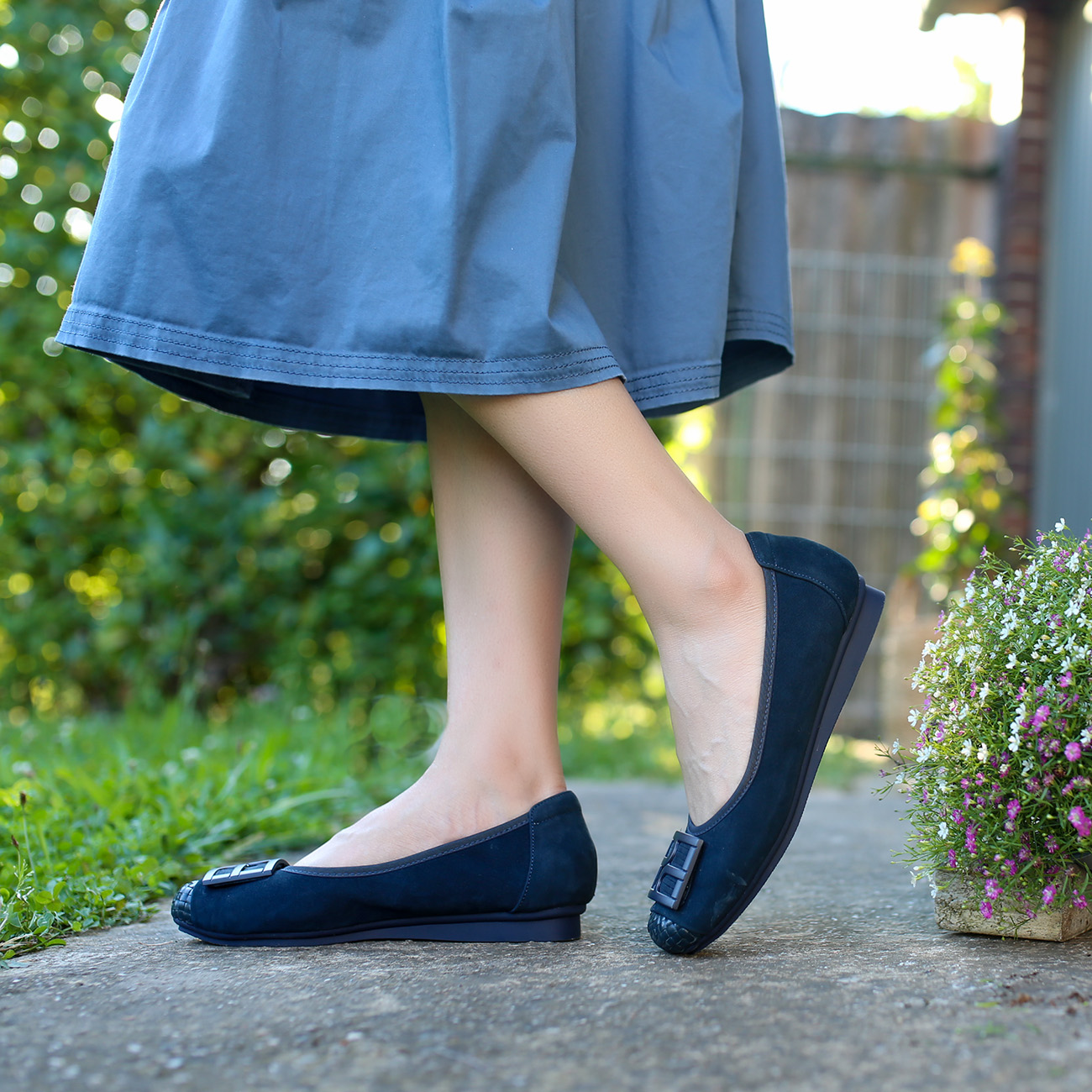 KUFENBERG软底软面宽楦平底鞋