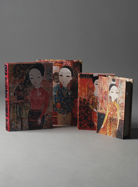 美女书房组合摆件