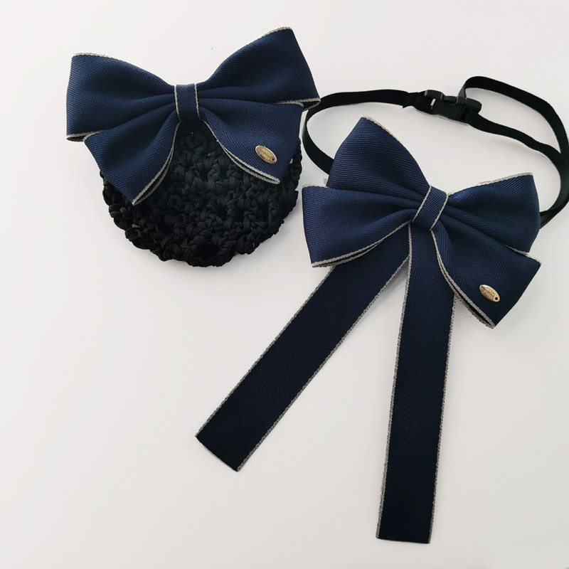 银行工装韩版领花头花彩棉系带护士酒店移动4s店客服衬衣别针领结