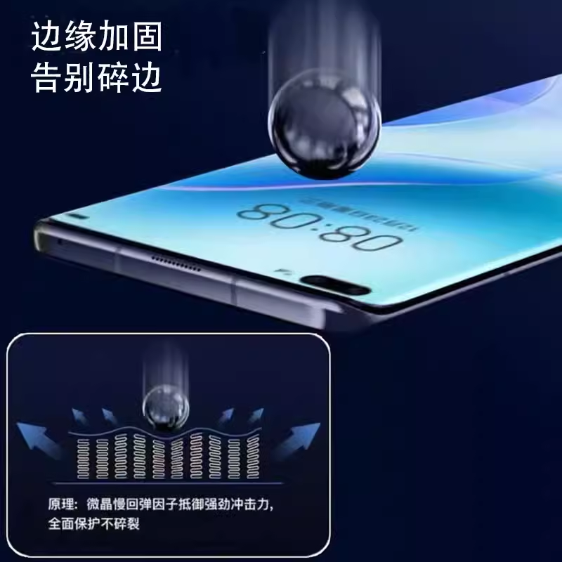 VD U系列UV钢化膜玻璃膜曲面全屏高清屏保适用华为荣耀OPPOVIVO小米屏保覆盖防爆防摔耐磨耐用新款