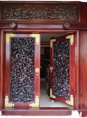 鱼跃龙门，剑川木雕纯手工工艺品，豪门世家，核桃木