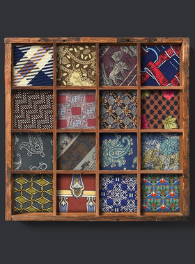 【X21】手打正装商务男领带休闲英伦复古腰果高端红色桑蚕丝结婚