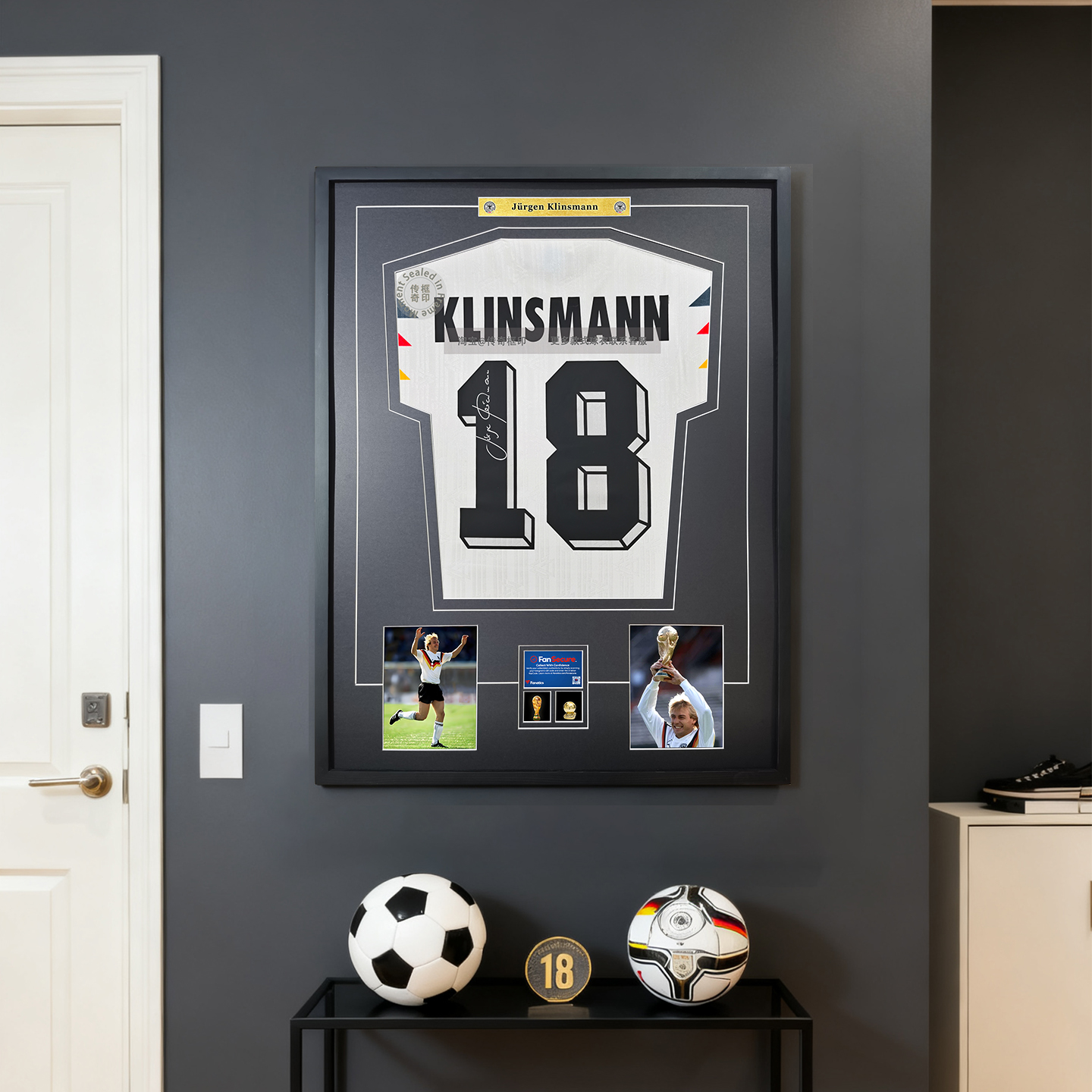 克林斯曼世界杯签名足球衣周边