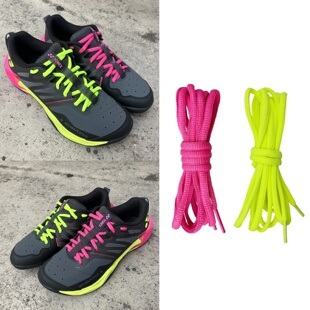 适配Yonex尤尼克斯SG1羽毛球鞋 绳 带红色荧黄色黑色白色运动半圆鞋