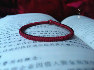 细款本命年简约编织红绳黑色男女手链手工金刚结绿色手绳学生情侣