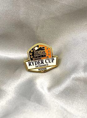 胸章个性英文字母复古小村落胸针RYDERCUP时尚定制金属徽章勋章男