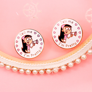 胸针卡通角色可爱反斗家族特里克西·唐(Trixie Tang)书包徽章