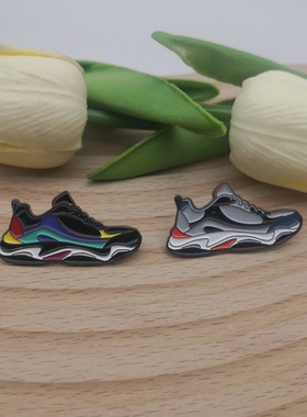 胸针运动鞋World Balance Invictus Tokyo限量版非官方金属徽章