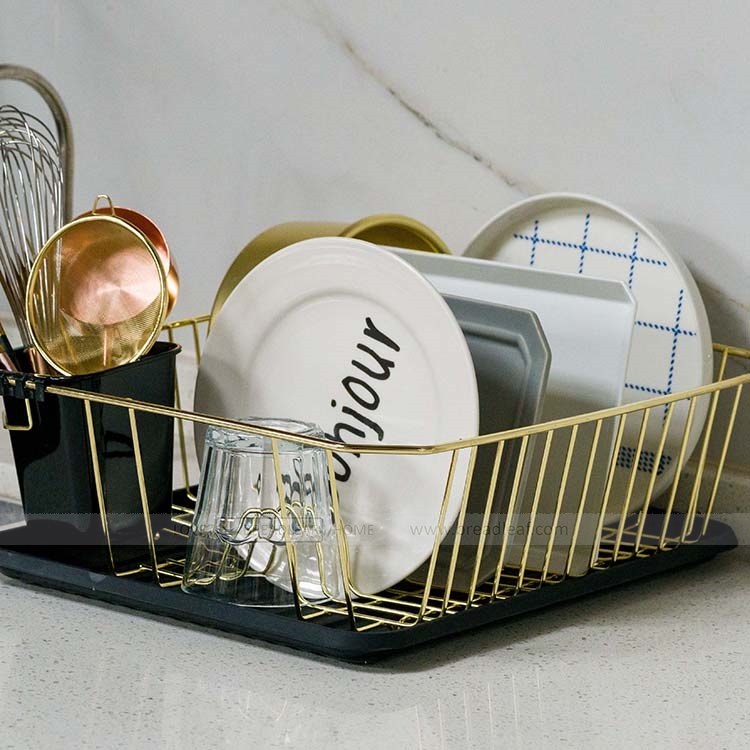 金色铁碗架沥水架 日本北欧厨房置物架收纳盘子沥晾洗滤放碗筷盒,厨房/烹饪用具,厨房置物架/置物柜/角架,淘宝优惠券,粉丝福利购,淘宝优惠卷