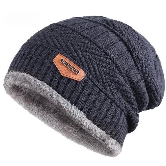 冬帽男保暖针织钓鱼帽子加绒加厚骑车防风防寒滑雪护耳毛线包头帽