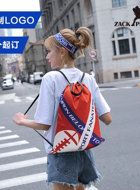 zackpack 纪念款 运动防水牛津布束口袋双肩包抽绳背包定制印LOGO