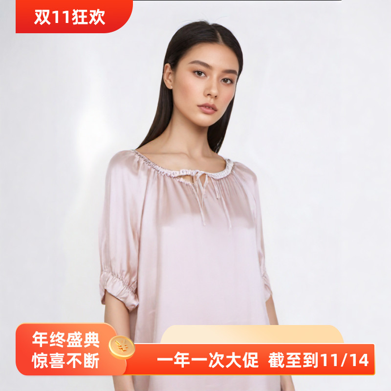升级版大码！宽松真丝睡裙桑蚕丝桑蚕丝娃娃裙 100SILK