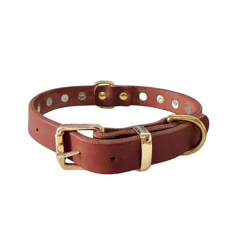 处理狗狗牛皮铆钉防咬项圈中型法斗柯基大犬金毛比特宠物脖套溜绳