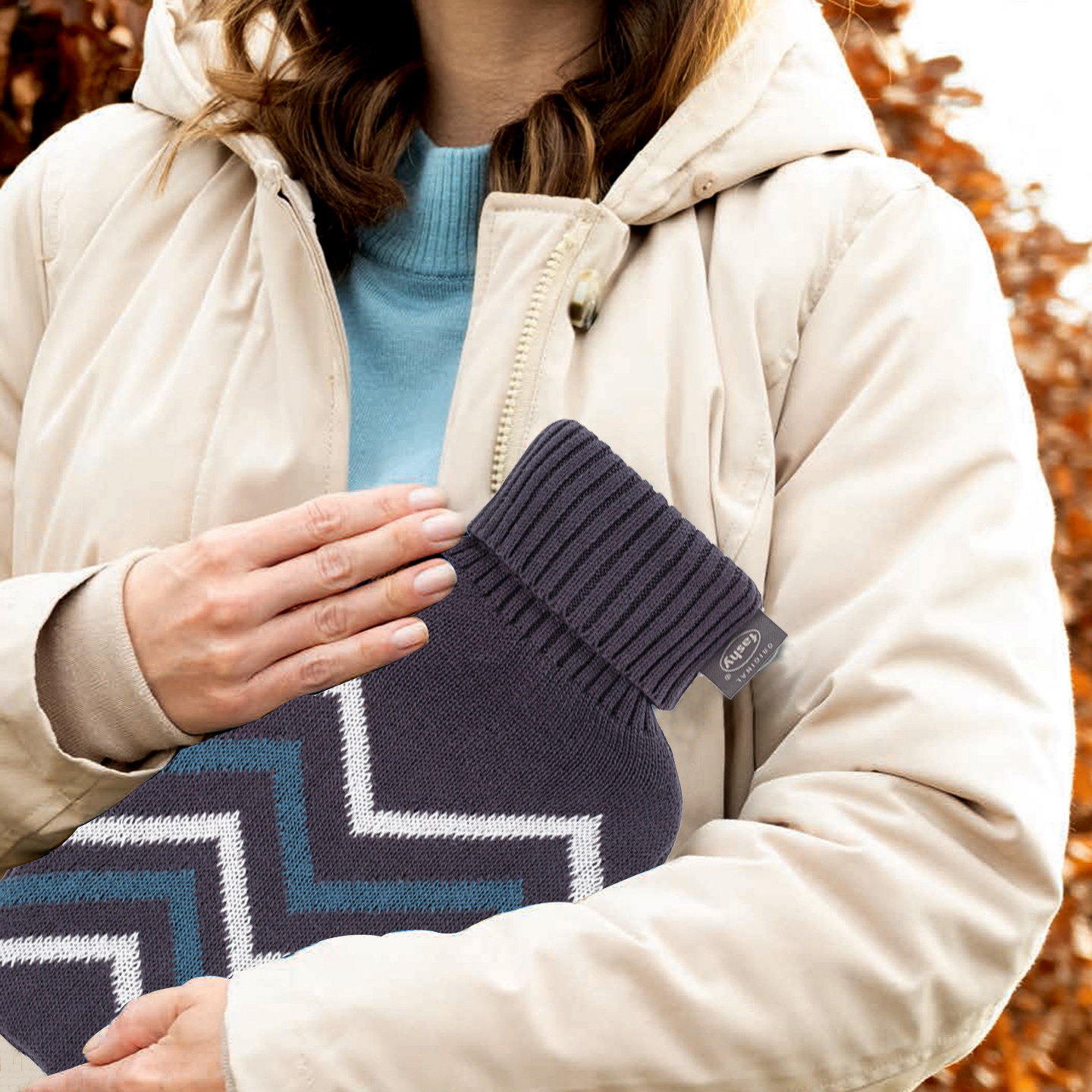 德国进口 Fashy 全棉针织外套大号热水袋冲水暖宫暖水袋,居家日用,热水袋,淘宝优惠券,粉丝福利购,淘宝优惠卷