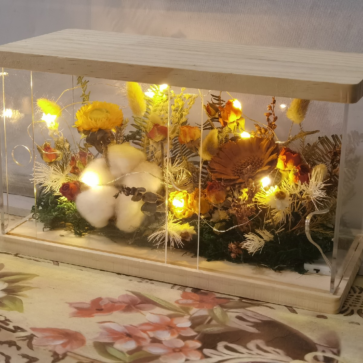 乡村复古干花玫瑰太阳花艺沙龙