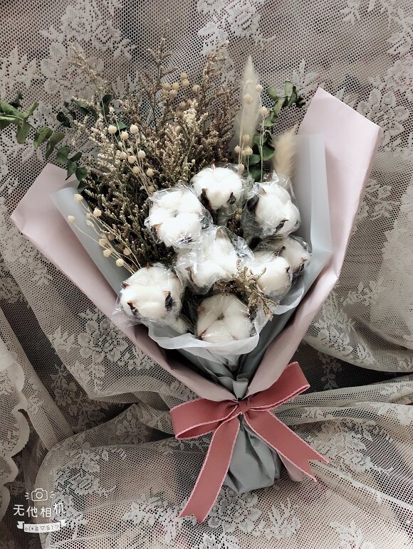女神花束素美公主木棉花婚礼花束毕业拍摄花束手捧花生日礼物