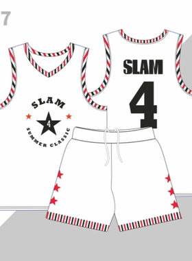 EYBL男女通用款美式篮球服四分裤窄肩训练服印字运动速干球衣定制