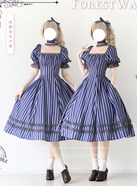【森林之筐5.0】森林衣橱原创春夏复古典优雅CLA连衣裙lolita