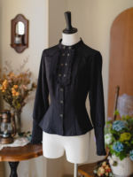 【 Forest Ode 】 Forest Wardrobe's original retro fishbone halter skirt is elegant and classic for autumn thumbnail 7