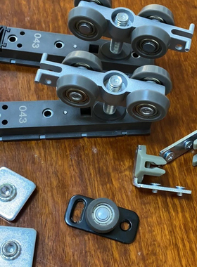 欧派克16极窄铝框吊轮缓冲器30609双阻尼移门不锈钢门完美系统