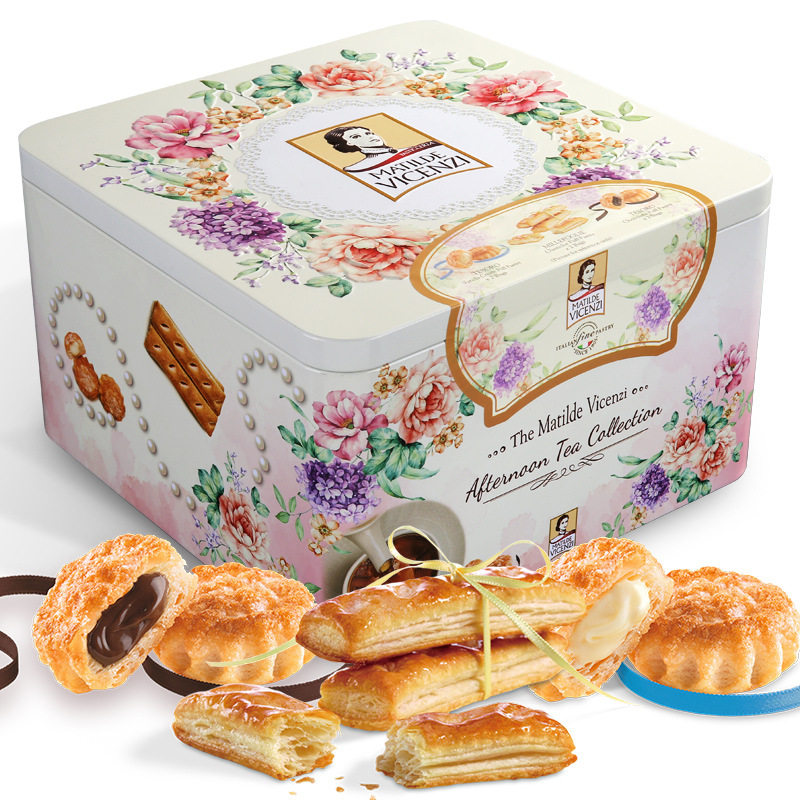 维西尼Vicenzi意大利进口饼干花漾年华手礼盒装零食品圣诞节礼物